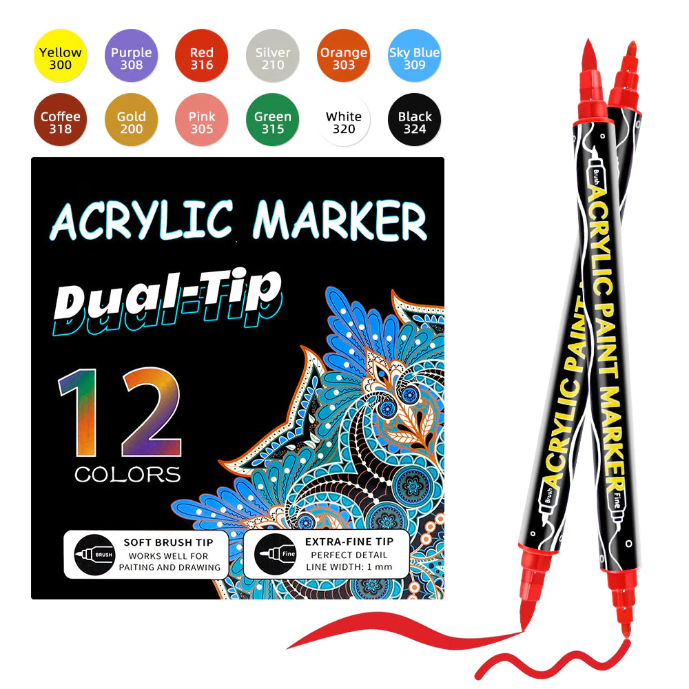 Acrylic Marker Pen Double-headed