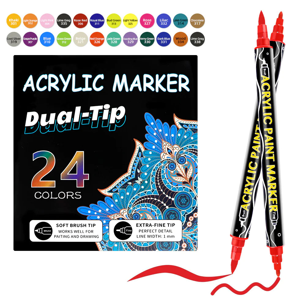 Acrylic Marker Pen Double-headed
