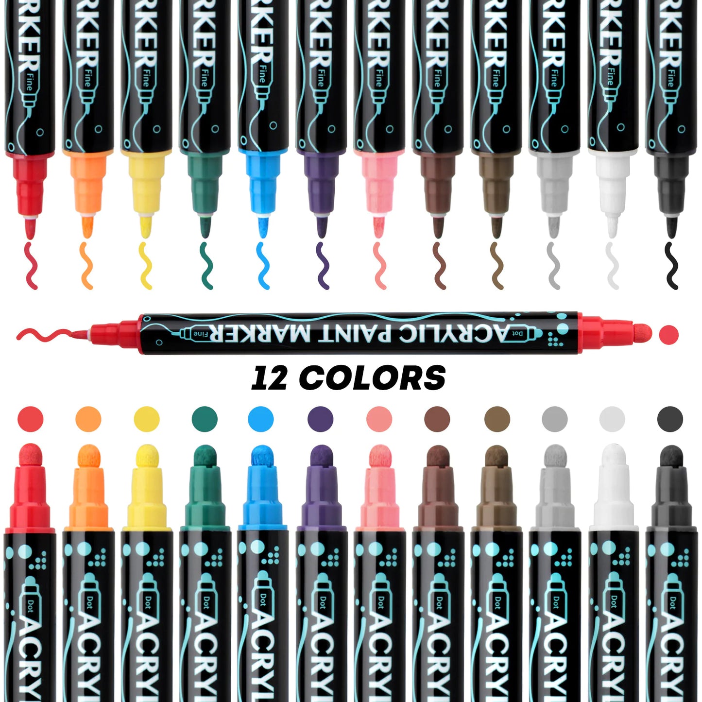 Acrylic Marker Pen Double-headed