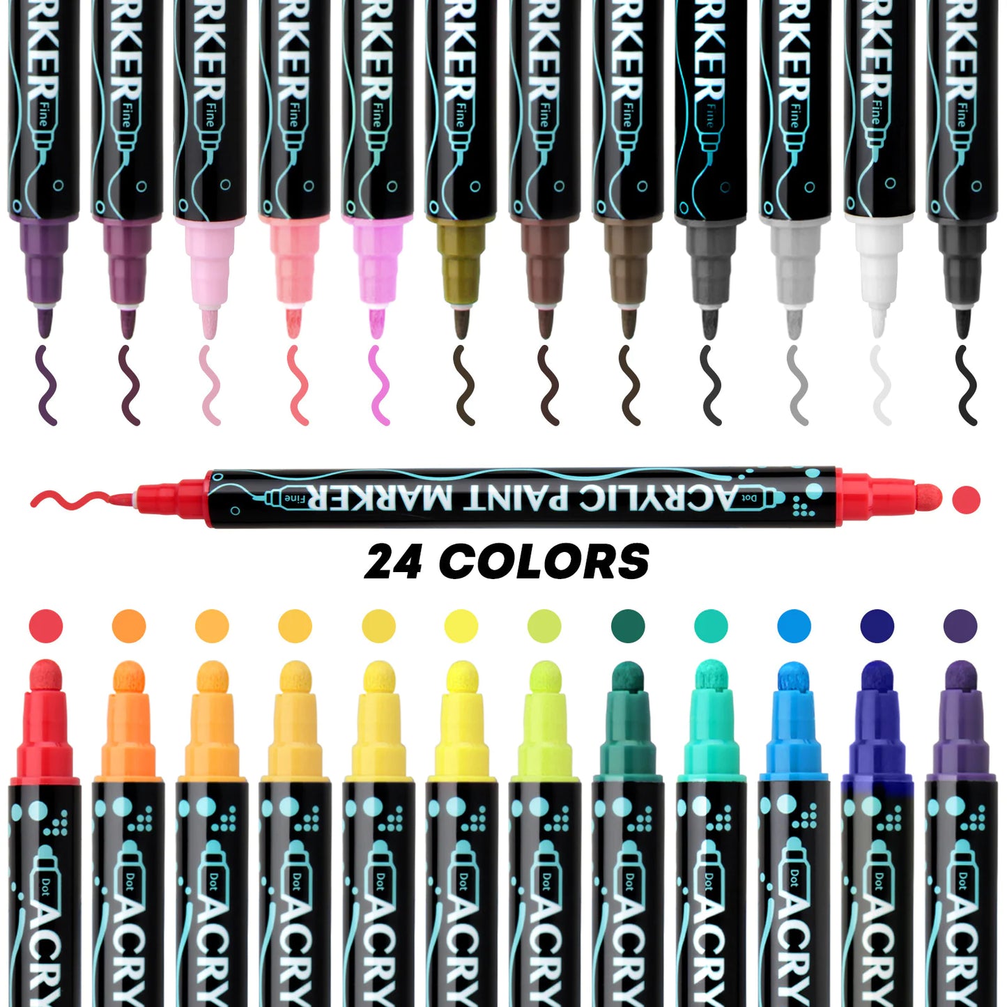 Acrylic Marker Pen Double-headed
