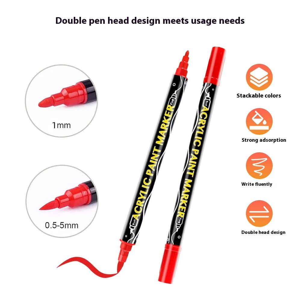 Acrylic Marker Pen Double-headed