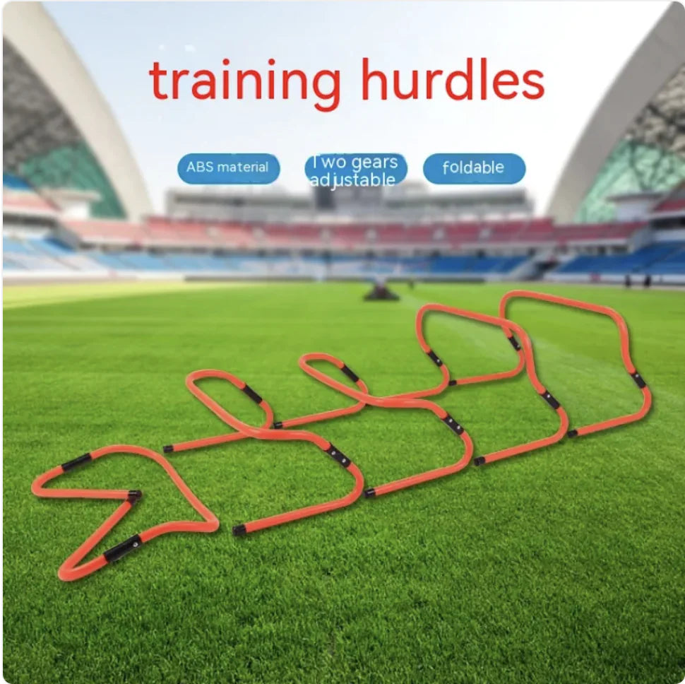 Adjustable Height Folding Football Training Hurdle