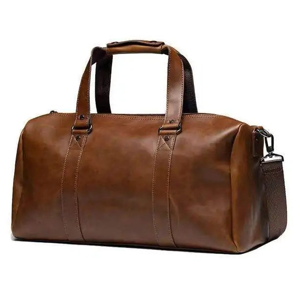 Leather Duffel Travel Bag